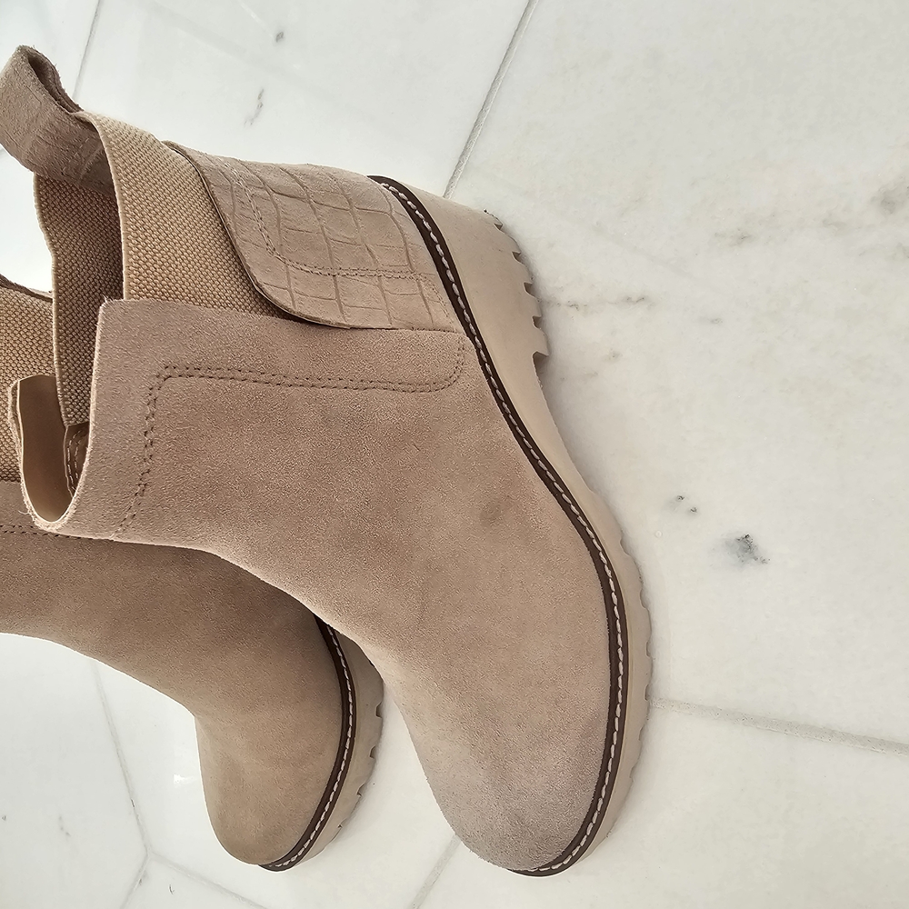 Tan Suede Ankle Boots
